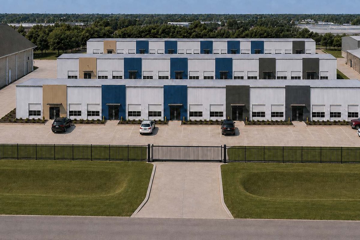 Aerial view of Franklin Business Park, Mesquite, Texas